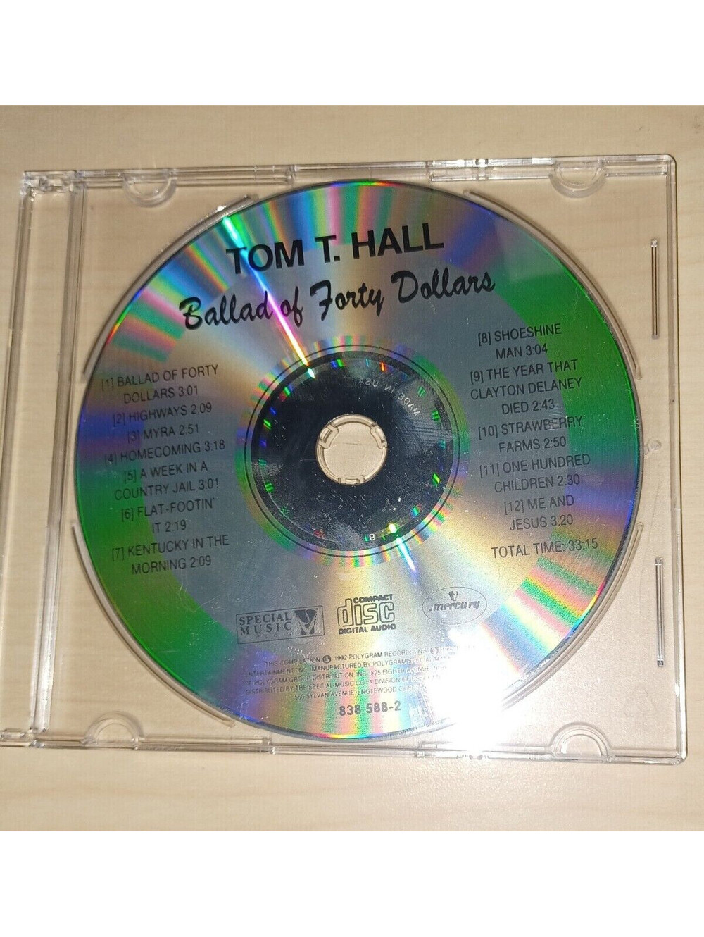 Ballad of Forty Dollars by Tom T. Hall (CD, Aug-1992, Polygram Special Products)